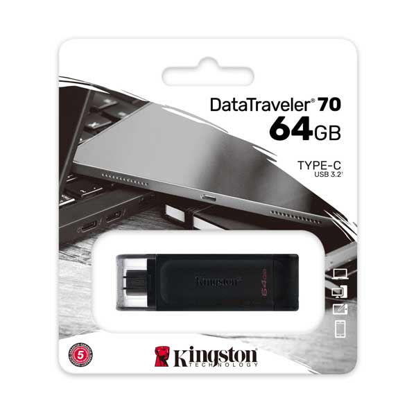 Kingston DT70/64GB 64GB DataTraveler 70 USB-C Flash Drive