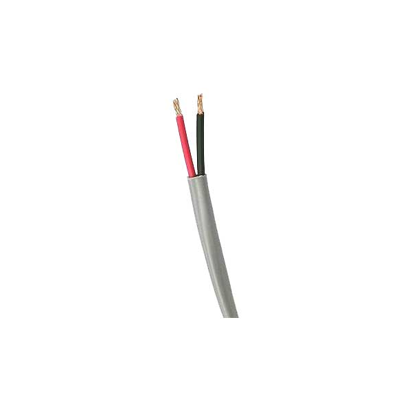 Condumex 656018-1K 16 AWG 2 Conductor Stranded Bare Copper Semi-Rigid PVC Insulation Jacket Cable 1K Grey