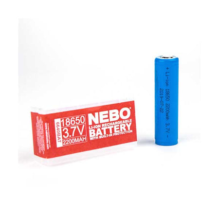 NEBO 6640BAT 3.7V 2200mAh Li-ion Rechargeable 18650 Battery