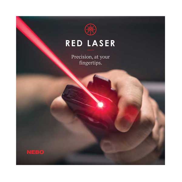 NEBO 6859 SLIM+ 700-Lumen Rechargeable Power Bank Pocket Light with Built-In Red Laser Pointer
