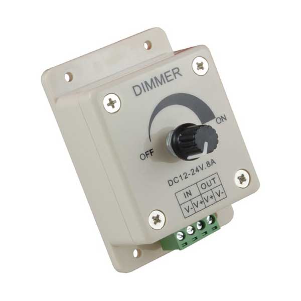 NTE Electronics 69−DIM2 Knob Operated LED Dimmer for Single Color LED Strips