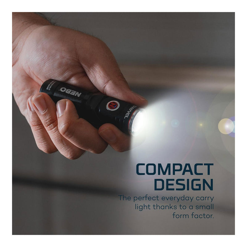 NEBO 6907 SWYVEL EDC Pocket Flashlight with Versatile 90º Pivot Head