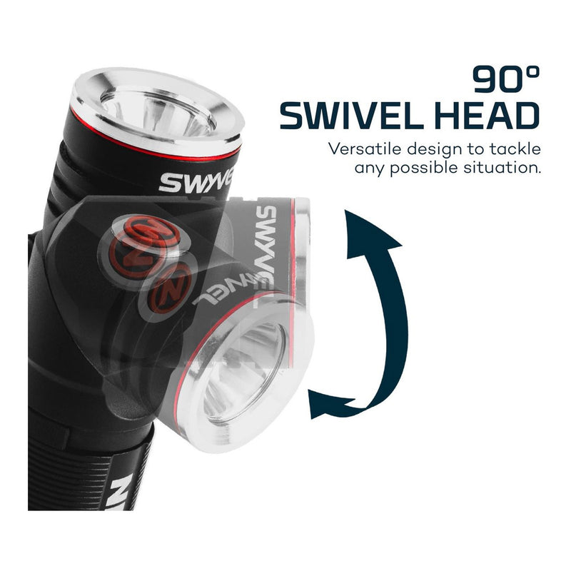 NEBO 6907 SWYVEL EDC Pocket Flashlight with Versatile 90º Pivot Head