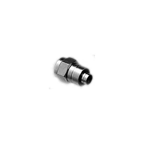 F Male Crimp Connector w/ Attached 1/4" Ring - RG-6