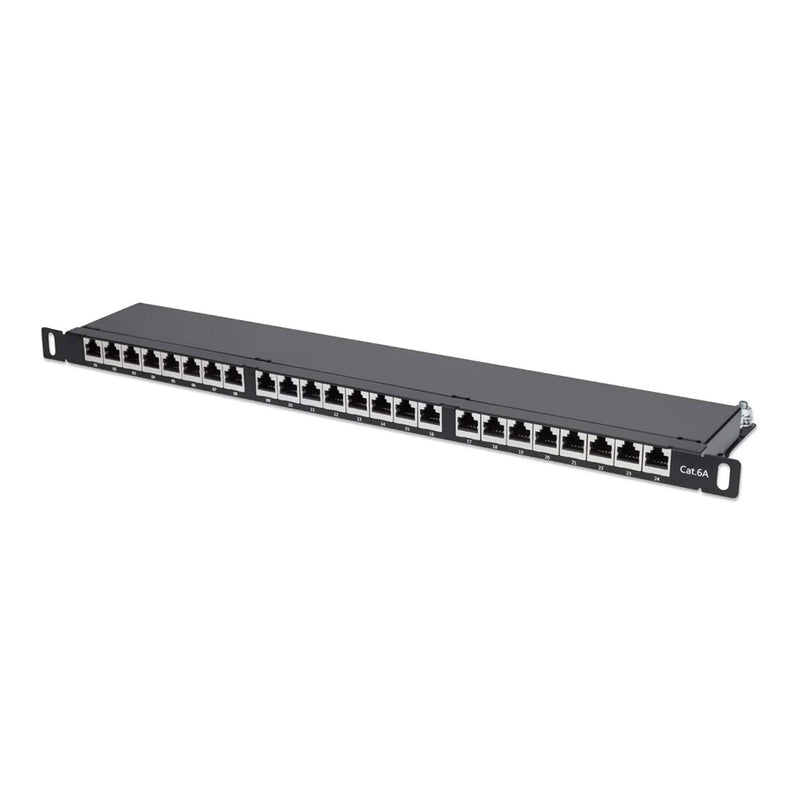 Intellinet 720922 24-Port 19" Rackmount Top-Entry Cat6a Shielded Patch Panel
