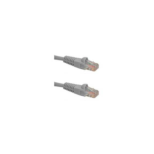 SR Components Cat5e Network Patch Cable with Boots, Grey, 2FT Default Title
