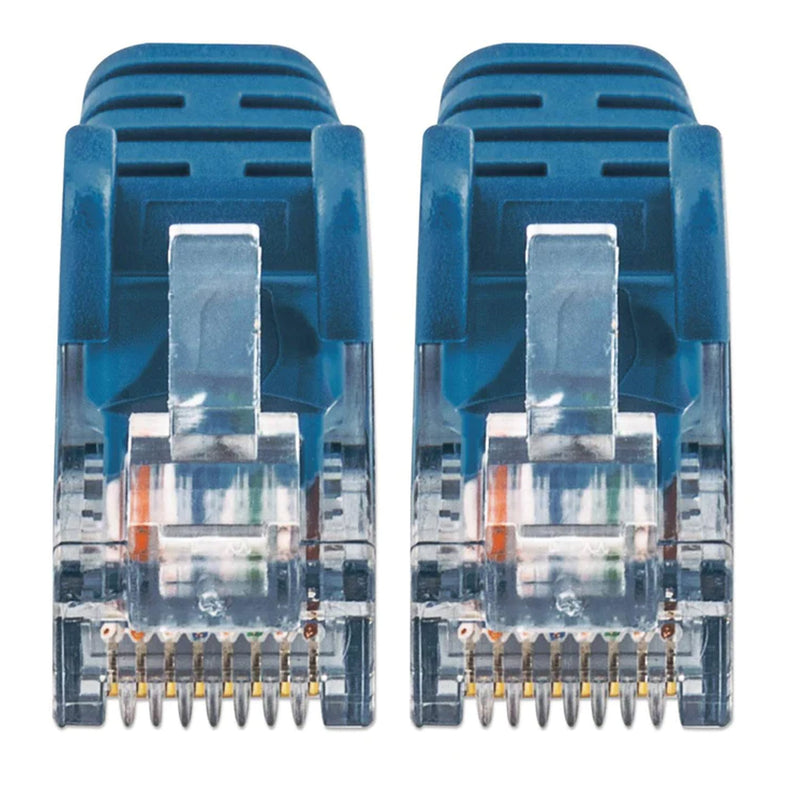 Intellinet 742139 1.5ft Blue Cat6 UTP Slim Network Patch Cable