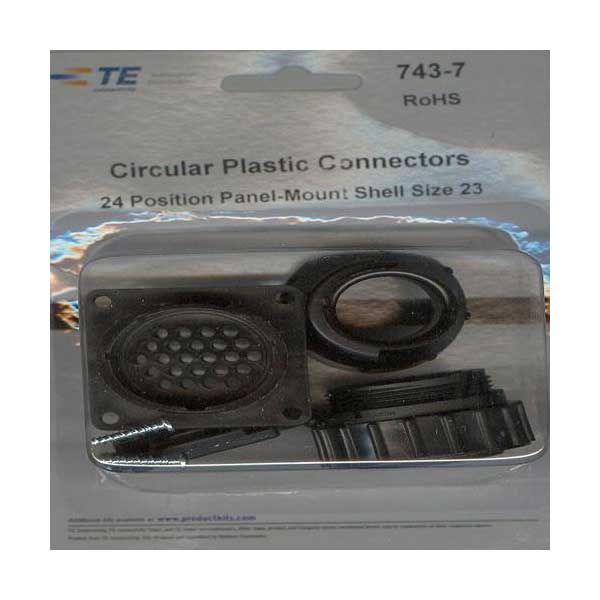 Waldom Electronics CPC AMP Series 1 Circular Plastic Connector Panel Mount Kit Default Title
