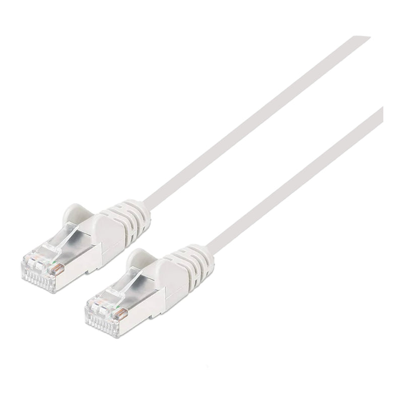 Intellinet 751537 7ft White Cat6 UTP Slim Network Patch Cable