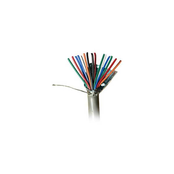 Quabbin Wire & Cable Quabbin 8205 24AWG, 15 conductor, RS-232 Shielded Cable, PVC, Gray, Sold by the foot Default Title
