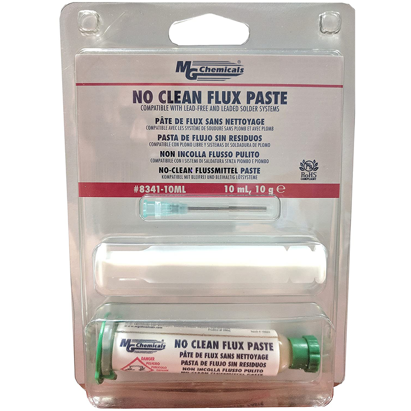 MG Chemicals 8341-10ML No Clean Flux Paste,Syringe, 10ML