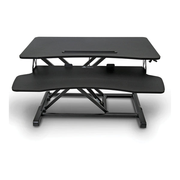 Royal Royal 89403B Black Adjustable Standing Tabletop Desk with Keyboard Tray Default Title
