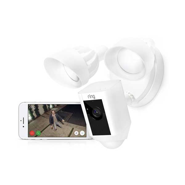 Ring Floodlight Camera Wired - White