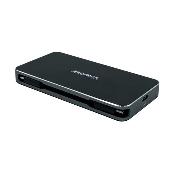 VisionTek 901226 VT200 Dual Display USB-C Docking Station with Power Passthrough