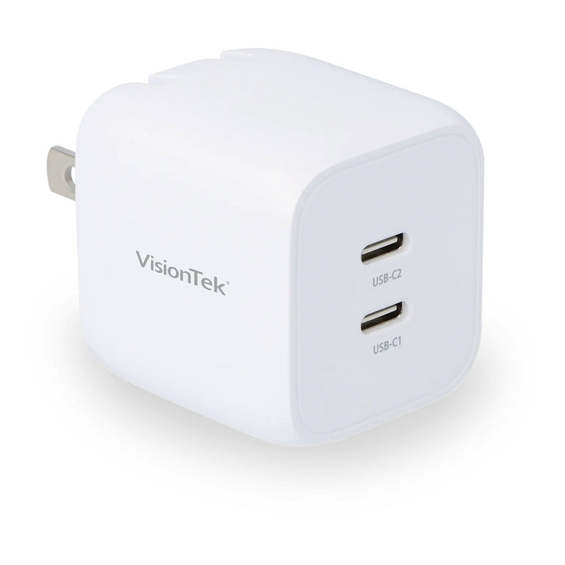 VisionTek 901534 2-Port 35W USB-C GaN II Power Adapter