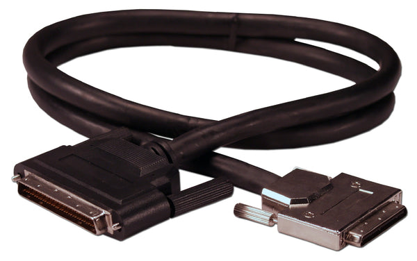 QVS QVS CC622D-03 3ft Ultra320SCSI LVD VHDCen68 (.8mm VHDCI) Male to HPDB68 (MicroD68) Male Premium Cable Default Title
