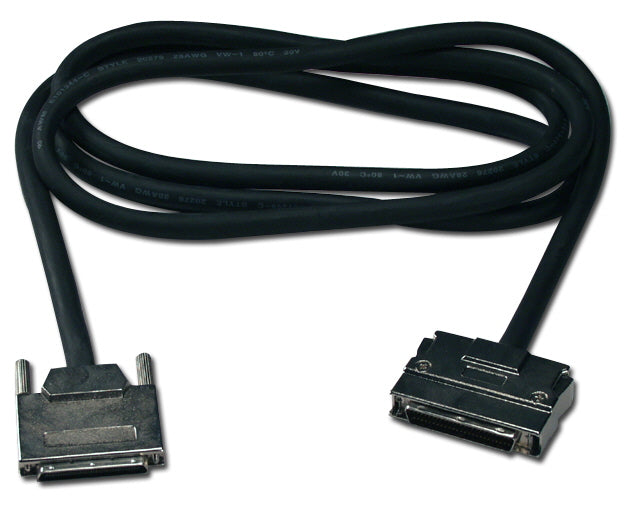 QVS CC621D-10 10ft Ultra320SCSI LVD VHDCen68 (.8mm VHDCI) Male to HPDB50 (MicroD50) Male Premium Cable