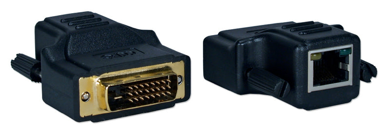 QVS MDVI-C5 130ft Direct Plug DVI-D Digital Video CAT5/RJ45 Extender Kit