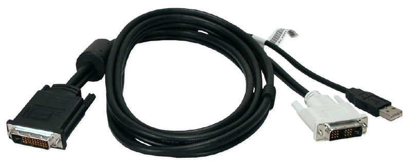 QVS M1DU-2M 2-Meter InFocus/Proxima Projector M1 Male to DVI/USB Breakout Cable