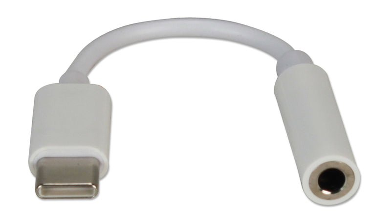 QVS CC2237MF USB-C Male to 3.5mm Female Audio Active Slim Adapter