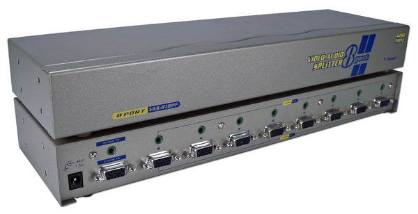 QVS QVS MSV608P4A 400MHz 8Port VGA Video Splitter/Distribution Amplifier with Audio Default Title
