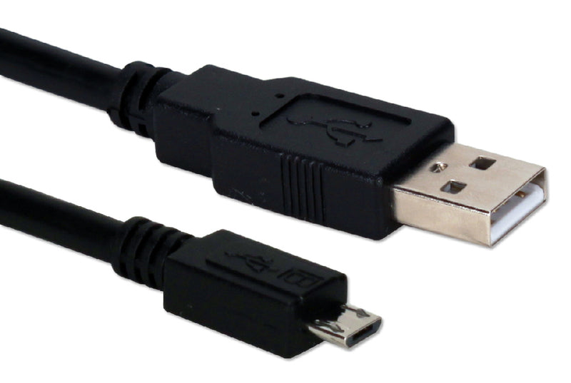 QVS QP2218-3M 3-Meter Micro-USB Sync & 2.1Amp Fast Charger Cable for Samsung Smartphones and Tablets