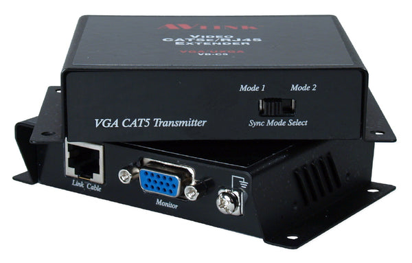 QVS QVS VB-C5 100-Meter VGA/UXGA CAT5e/6/RJ45 Extender Kit Default Title
