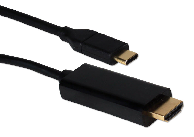 QVS USBCHD-06 6ft USB-C / Thunderbolt 3 to HDMI UltraHD 4K/60Hz Video Converter Cable
