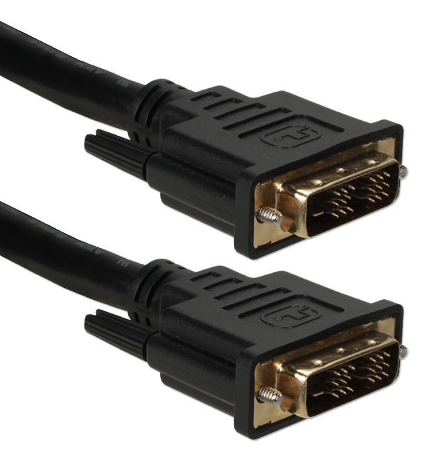 QVS QVS HSDVIG-15MB 15-Meter Premium Ultra High Performance DVI Male to Male HDTV/Digital Flat Panel Gold Cable Default Title
