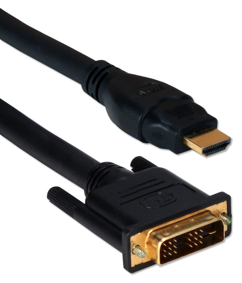 QVS HDVIG-15M 15-Meter Ultra High Performance HDMI Male to DVI Male HDTV/Flat Panel Digital Video Cable
