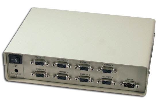 QVS MSV608 100MHz 8Port VGA Video Splitter/Distribution Amplifier