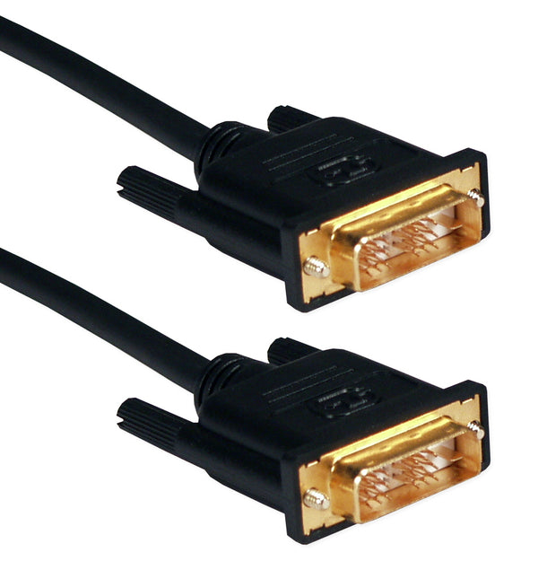 QVS QVS HSDVIG-8MC 8-Meter DVI Male to Male HDTV/Digital Flat Panel Gold Video Cable Default Title
