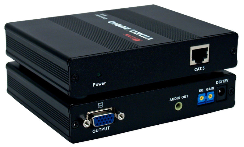 QVS VAC5-ER 180-Meter VGA/QXGA with Stereo Audio CAT5e/RJ45 Extender System Receiver Module