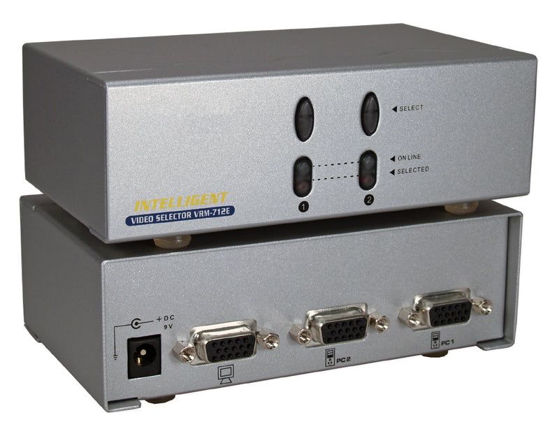 QVS MSV102P 2x1 250MHz 2Port VGA Video Share Switch