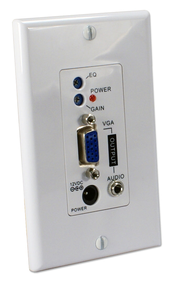 QVS QVS VA-EXR-WP 300-Meter VGA/UXGA with Audio Single CAT5e/6 Wallplate Receiver Default Title
