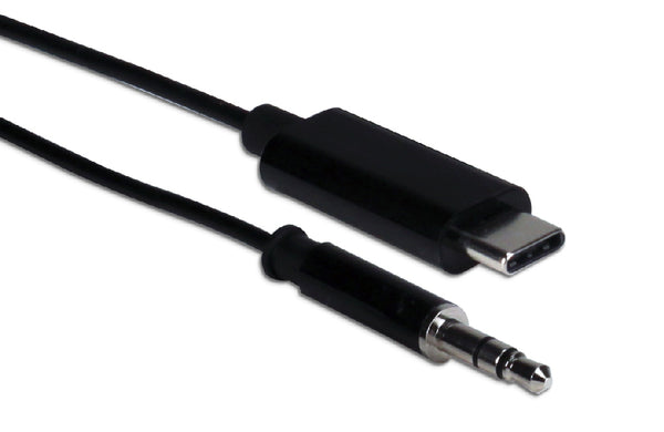 QVS QVS CC2237-03 3ft USB-C Male to 3.5mm Male Audio Active Adapter Cable Default Title
