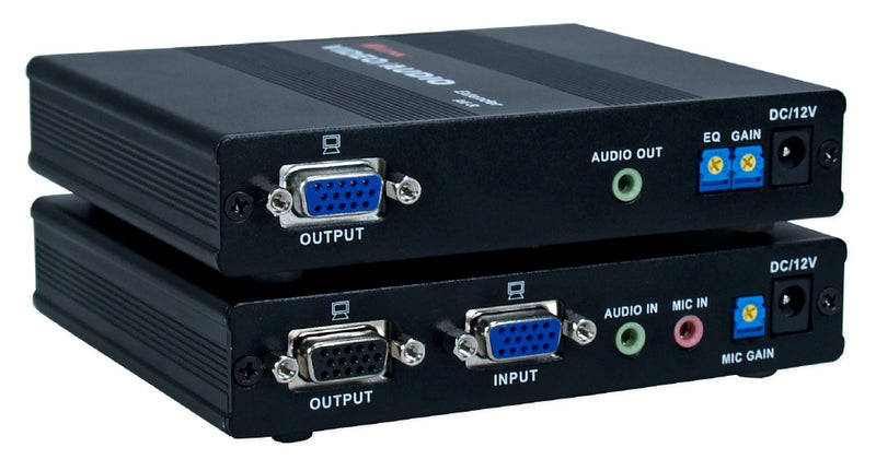 QVS VAC5-E 180-Meter VGA/QXGA with Stereo Audio CAT5e/RJ45 Extender Kit