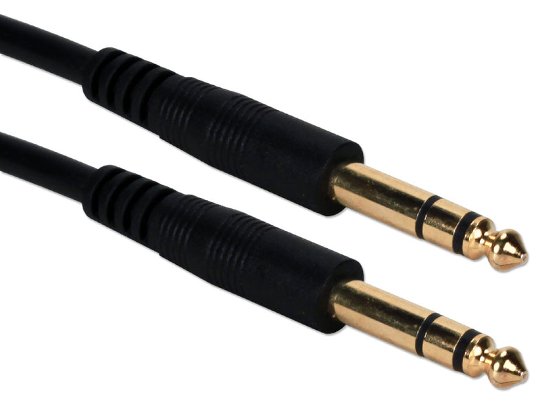 QVS TRS-06 6ft 1/4 Balance Male to Male Audio Cable