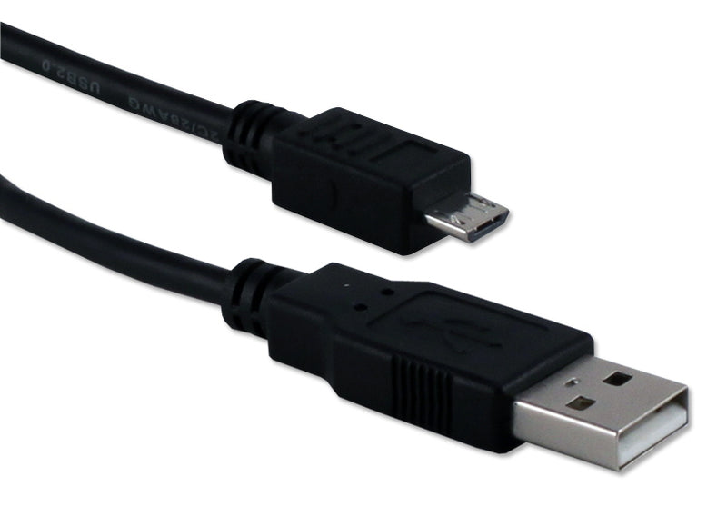 QVS CC2218C-5M 5-Meter USB Male to Micro-B Male High-Speed Data Cable