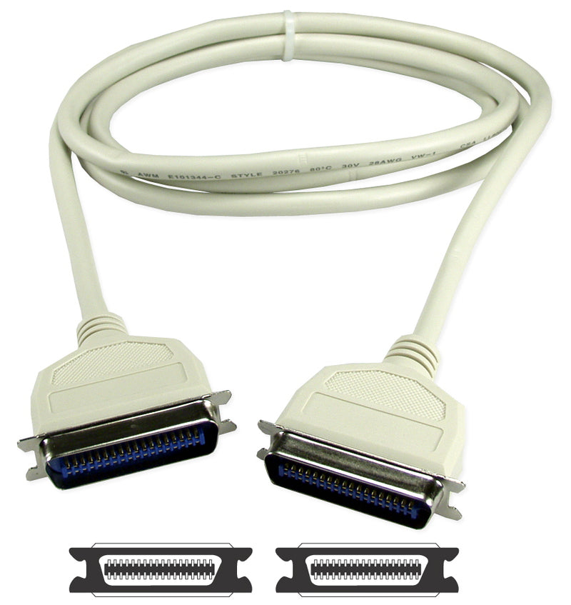 QVS CC301-15 15ft Parallel Cen36 Male to Male Bi-directional Cable