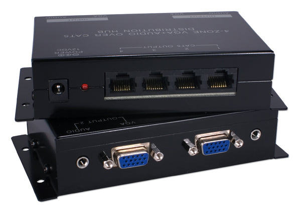 QVS QVS VA-EXK 300-Meter VGA/UXGA with Audio Multi-Port Single CAT5e/6 Extender Kit Default Title
