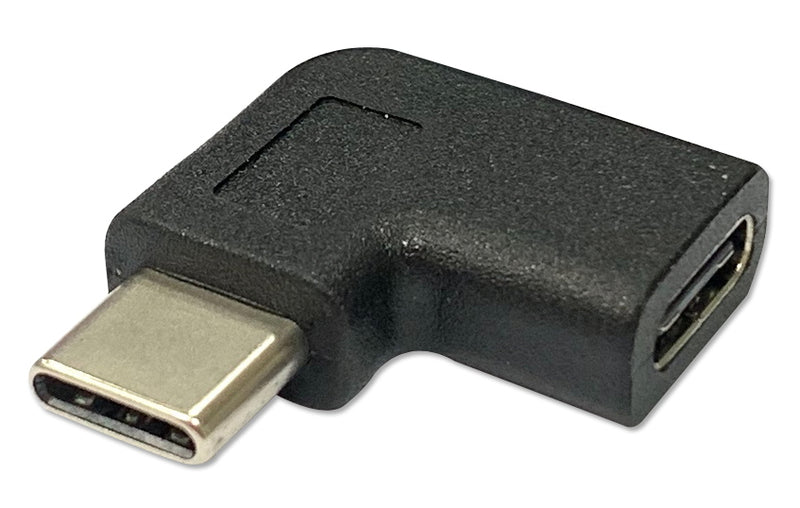 QVS CC2230MFB USB-C Left or Right Angle Adapter
