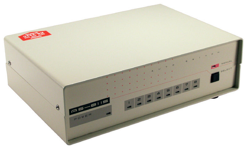 QVS AS-8115 8x1 RS232 Serial Switcher