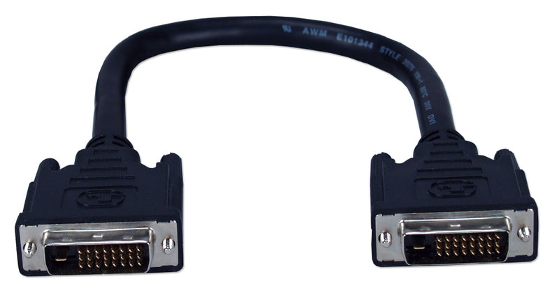 QVS CFDD-D01 1ft Premium DVI Male to Male Digital Flat Panel Cable
