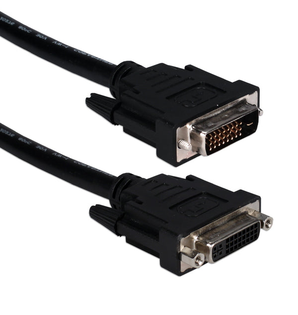 QVS QVS CFDDX-D15 15ft Premium DVI Male to Female Digital Flat Panel Extension Cable Default Title
