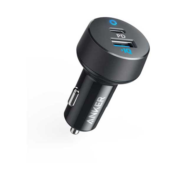 Anker Anker A2229Z12 PowerDrive PD 2 Car Charger with 18W Power Delivery and 12W PowerIQ with LED Indicator Default Title
