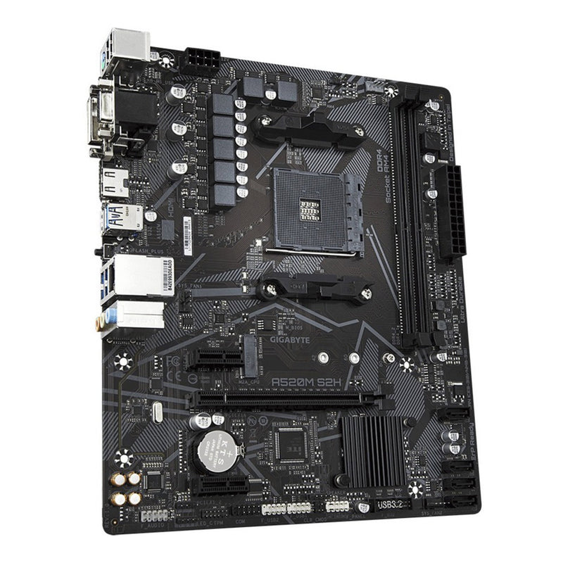 Gigabyte A520M S2H AMD A520 AM4 Ultra Durable Micro ATX Desktop Motherboard