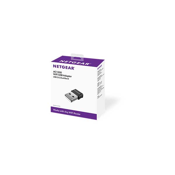 NETGEAR A6150-100PAS AC1200 802.11ac Dual Band WiFi USB Adapter