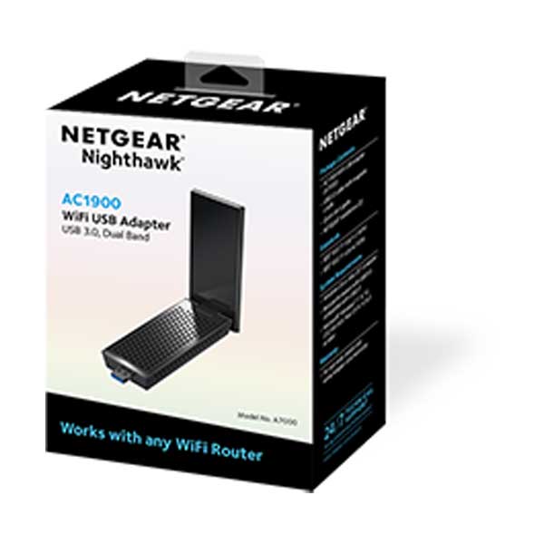 NETGEAR A7000-10000S Nighthawk AC1900  802.11ac WiFi USB 3.0 Adapter