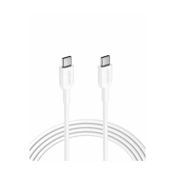 Anker Anker A8482H21-1 Powerline II USB C to USB C 2.0 Cable 6ft White Default Title
